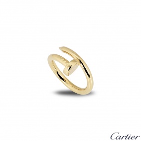 Cartier 18k Yellow Gold Juste un Clou Ring Size 53 B4092600